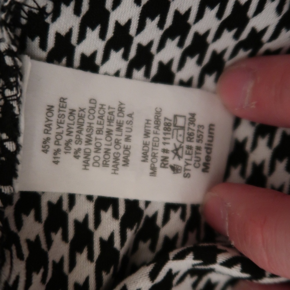 Rococo Houndstooth Open Back Bodycon Mini Dress NWT Medium - Picture 6 of 9